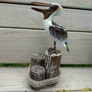 Wooden Sea Gull Nautical Accent Ocean Decor 10”